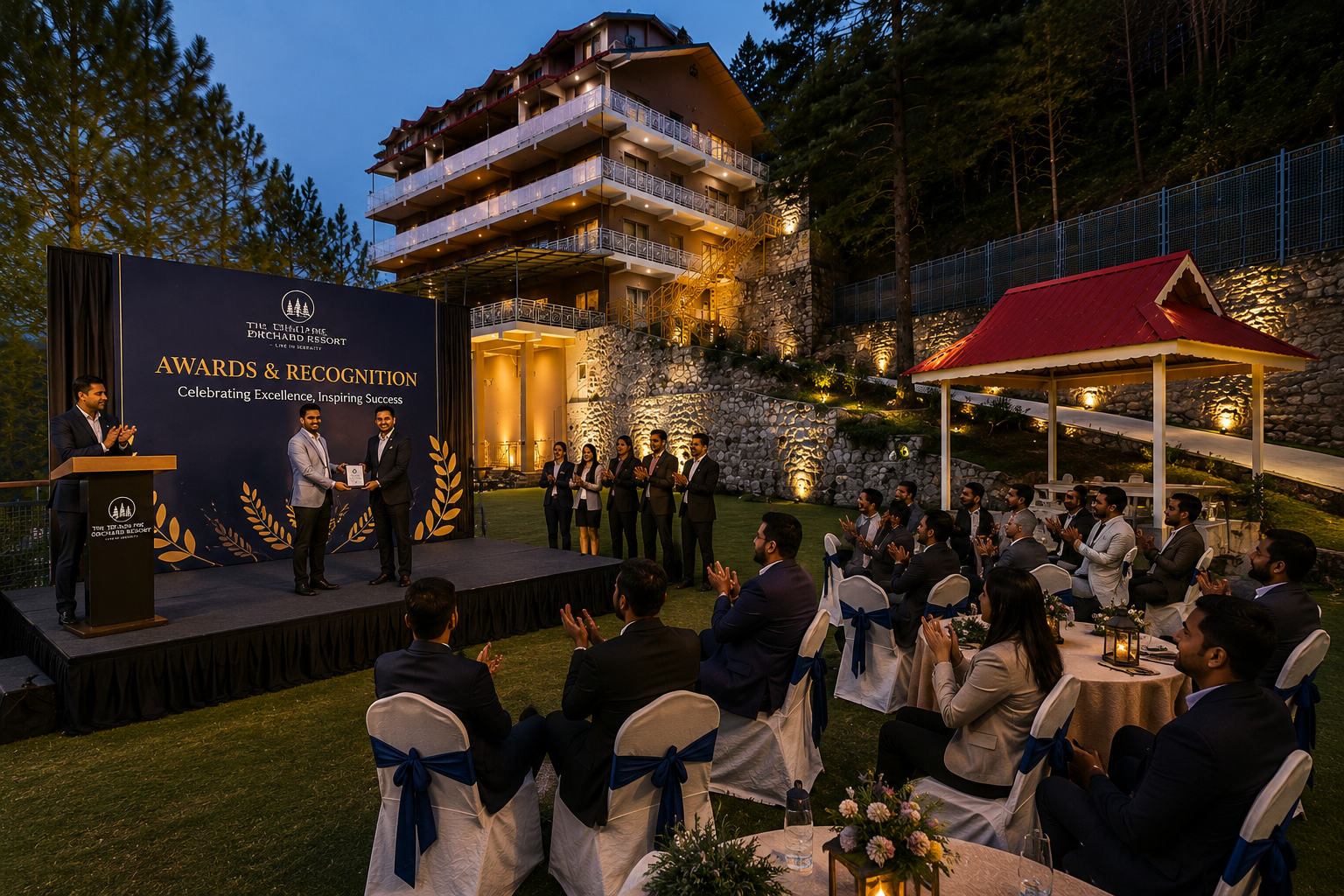 Awards and recognition evening at The Chail Pine Orchard Resort